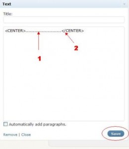 input to widgets